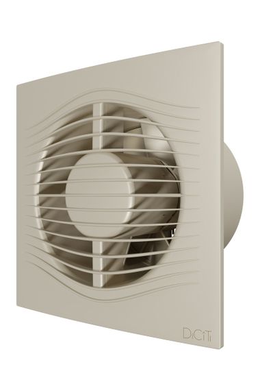 Вентилятор накладной SLIM D125 обратный клапан Ivory DICITI