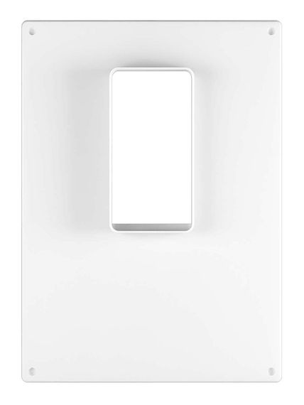 Площадка торцевая ПТВ фланец 55х110 вертикальная 180х250 пластик ERA