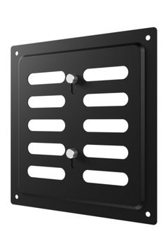 Решетка вентиляционная MER регулируемая 150x154 окраш.сталь Black ERA