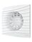 Вентилятор накладной SILENT D100 обратный клапан Matt white DICITI