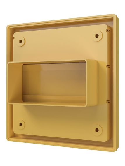 Выход стенной КФ фланец 55х110 жалюзи 150х150 ASA Beige ERA