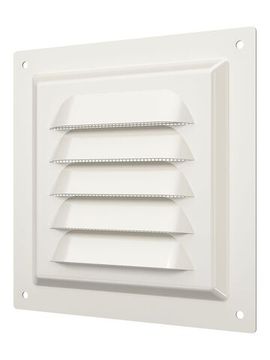 Решетка вентиляционная МЭ сетка 125х125 окрашенная сталь Ivory ERA