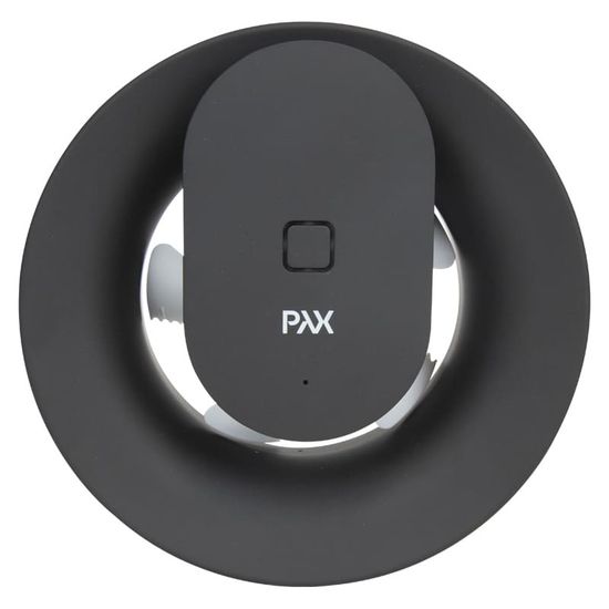Вентилятор накладной PAX Norte Black с обратным клапаном (таймер, датчик влажности, программируемый, Bluetooth управление)