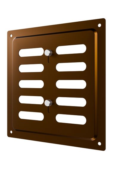 Решетка вентиляционная MER регулируемая 150x154 окраш.сталь Metallic brown ERA