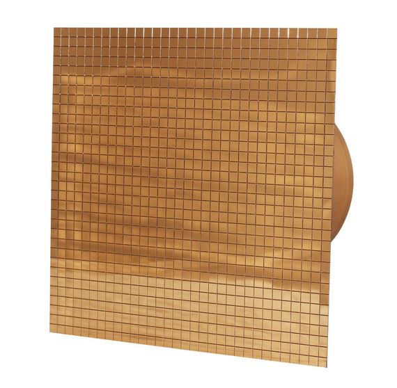 Вентилятор накладной MMotors JSC MMP 100/105 куб/ч Квадрат Мозаика Золото