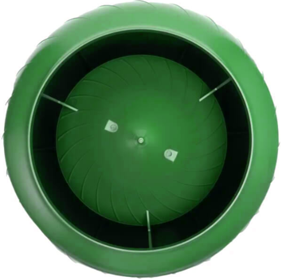 Дефлектор статический (колпак), Ø 160 мм зеленый RAL 6005, серия Static