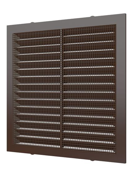 Решетка вентиляционная С сетка 138х138 пластик Brown ERA