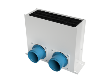 Пленум напольный AirDS оцинкованный 300*100 мм, 4*75 мм. Премиум (белый)