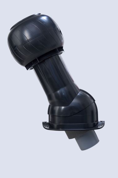 Готовый комплект, изолированный для кровли с профилем Монтеррей (Monterrey) и его аналогами d 150/160 мм, цвет черный RAL 9005, серия Static