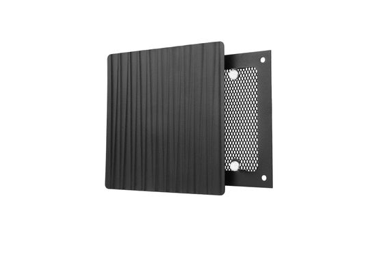Решетка на магнитах квадратная RDV-150 Волна, черная матовая