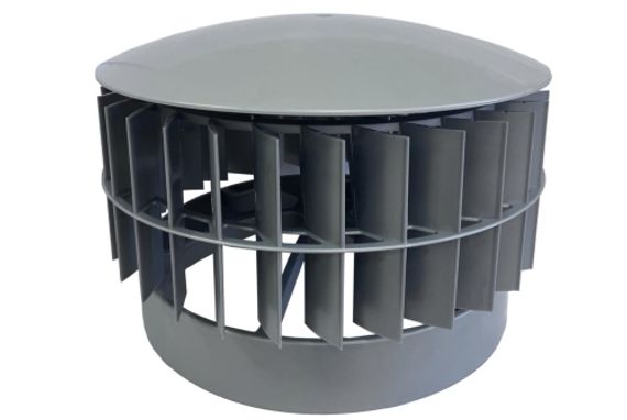 Ротационная вентиляционная турбина, РВТ Ø 355 мм серебристый RAL 7004, серия Hurricane