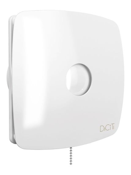 Вентилятор накладной RIO D100 обратный клапан тяговый выключатель DICITI