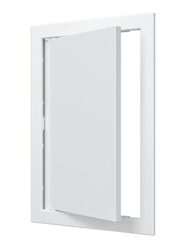 Люк ревизионный Л фланец 196х296 нажимной 218х318 пластик EVECS