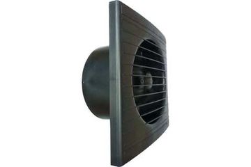 Вентилятор осевой, вытяжной с обратным клапаном, ВИЕНТО 125СК STILL (240 м3), gray metal
