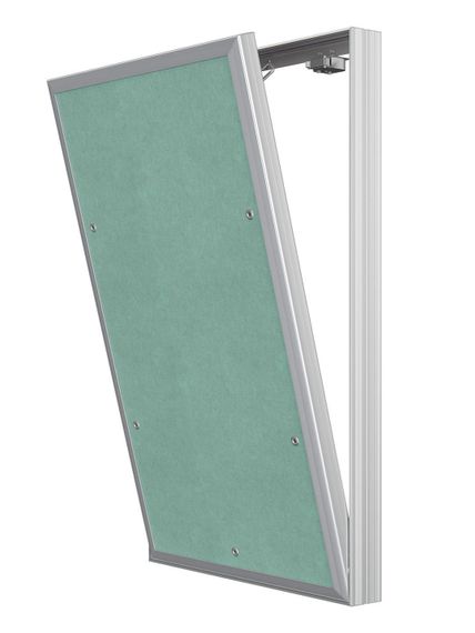 Люк ревизионный D Ceramo Base 300х500 скрытый монтаж съемный алюминий EVECS