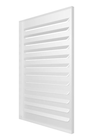 Решетка вентиляционная МВР жалюзи 400х600 окраш.сталь белый ERA