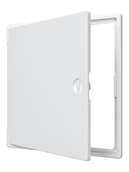 Люк ревизионный ЛТП накладной ручка-задвижка 300х300 пластик EVECS