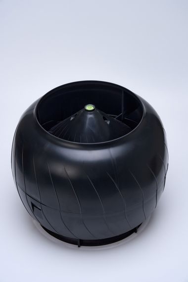 Дефлектор статический (колпак), Ø 160 мм черный RAL 9005, серия Static