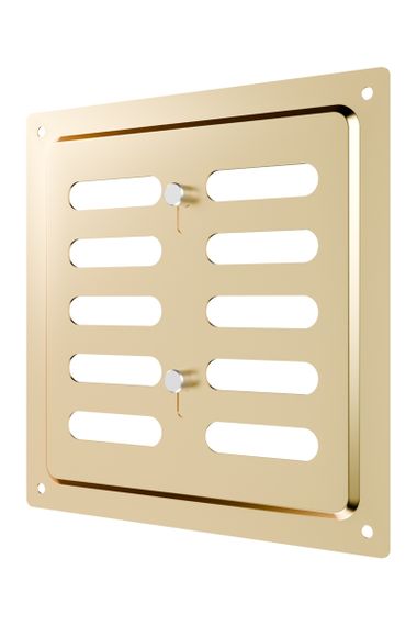 Решетка вентиляционная MER регулируемая 150x154 окраш.сталь Gold ERA