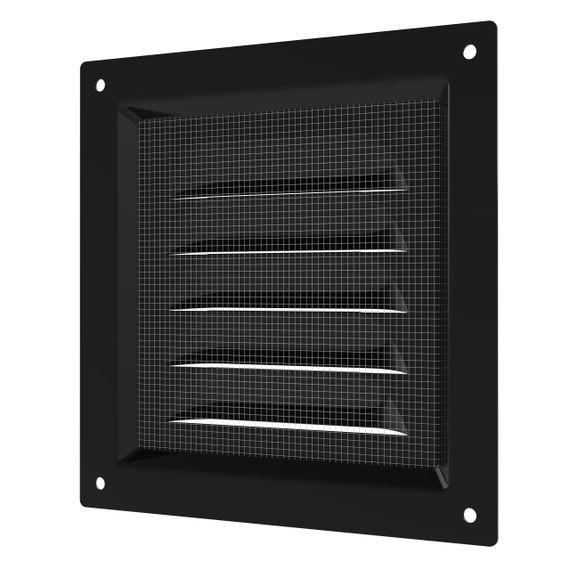 Решетка вентиляционная МЭ сетка 125х125 окраш.сталь Black ERA