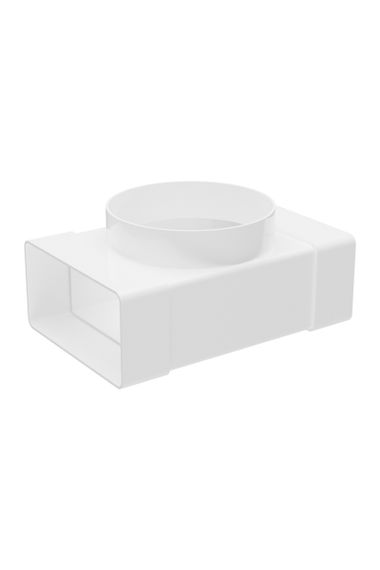 Тройник ТФП D100 с выходом 55х110 пластик ERA