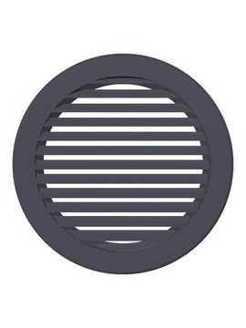 Решетка вентиляционная РКН фланец D150 D186 ASA Gray ERA