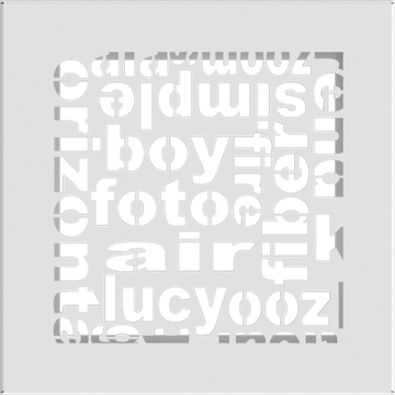 Решетка каминная Kratki ABC белая 17x17