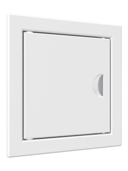 Люк ревизионный ЛР фланец 98х98 ручка 122х122 пластик EVECS