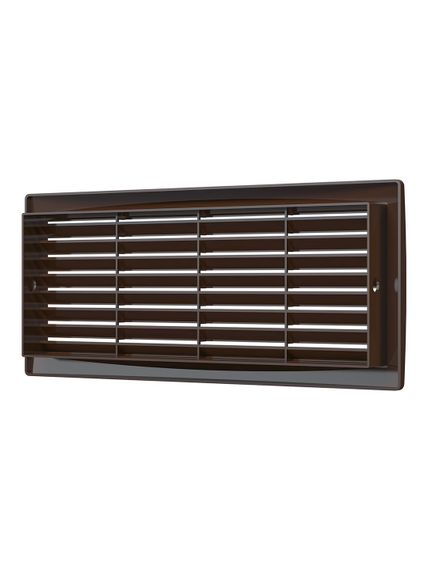 Решетка вентиляционная ДП фланец 275х105 переточная 300х135 пластик Brown ERA