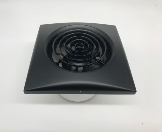 Вентилятор накладной Soler & Palau Silent 100 CHZ black matte (таймер, датчик влажности)