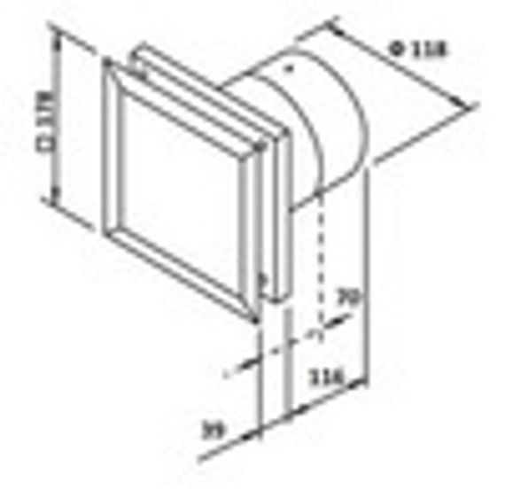 Накладной вентилятор Helios MiniVent M1/120 N/C (таймер)