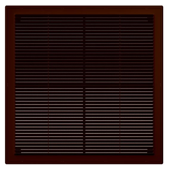 Решетка вентиляционная Р сетка разъемная 400х400 пластик Brown ERA