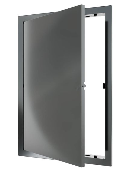 Люк ревизионный LN фланец 200х300 нажимной 223х323 пластик Gray EVECS