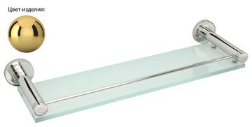 Полка Полка Сунержа Каньон стеклянная с ограничителем / L 400