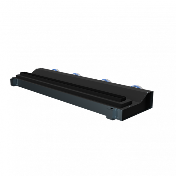 Flexag SHN-1-1000-25-B щелевой диффузор с низкопрофильной КСД под гипсокартон, черный