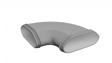 Отвод 90° в горизонте Flexag PP/FL-AT90