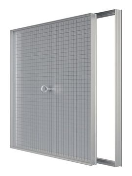 Люк ревизионный D Floor 600х600 напольный скрыт.монтаж алюминий EVECS