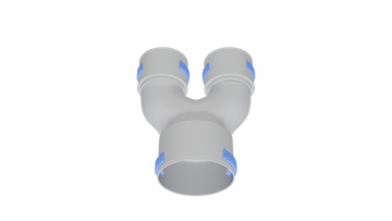 Тройник Y-образный круглый Flexag FL110-TR 2x75