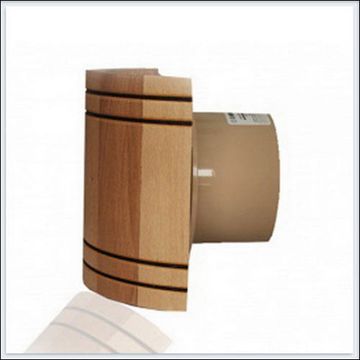 Вентилятор накладной MMotors JSC MM-S LV 100 дерево-Бочка (12V), жаростойкий с обратным клапаном (для бань, саун, хамам)