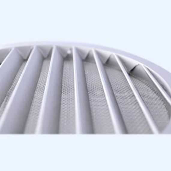 Решетка вентиляционная РКМ фланец D160 сетка D185 алюминий ERA