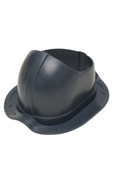 Готовый комплект, изолированный для кровли с профилем Монтеррей (Monterrey) и его аналогами d 125/160 мм, цвет серый графит RAL 7024, серия Twister