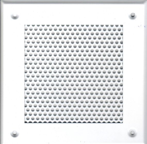Решётка 210*250 белая, кружок