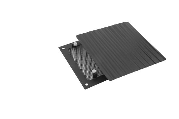 Решетка на магнитах квадратная RDV-150 Волна, черная матовая