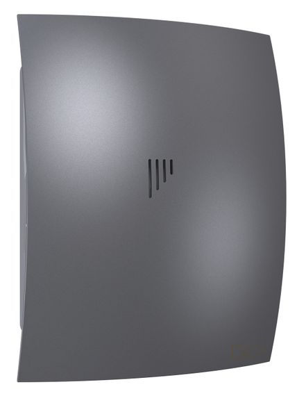 Вентилятор накладной BREEZE D125 обратный клапан Dark gray metal DICITI