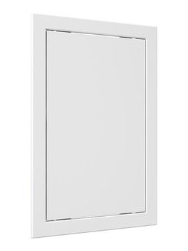 Люк ревизионный Л фланец 196х296 нажимной 218х318 пластик EVECS