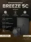 Вентилятор накладной BREEZE D125 обратный клапан Matt black DICITI