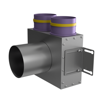 Provent VPS 125/90×2 адаптер (пленум) потолочный круглый на 2 выхода