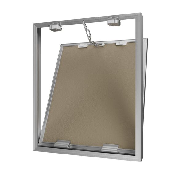 Люк ревизионный D Ceramo Base 500х600 скрытый монтаж съемный алюминий EVECS