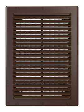 Решетка вентиляционная Р сетка разъемная 185х255 пластик Brown ERA