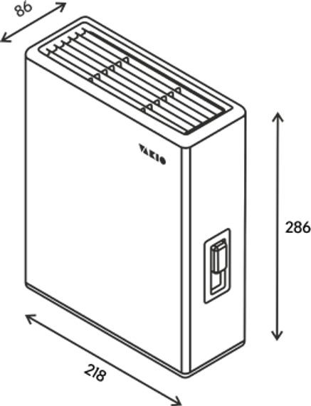 Приточный клапан VAKIO KIV New Space Gray